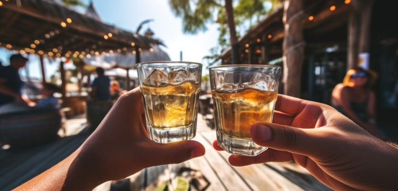 Beachbars in der Kvarner Bucht