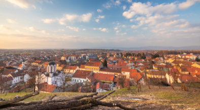 Panoramablick in Požega