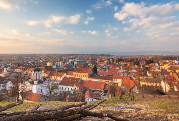 Panoramablick in Požega