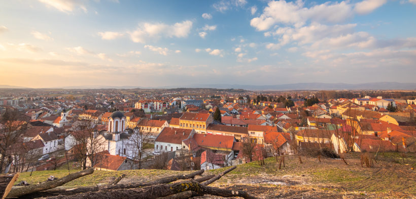 Panoramablick in Požega