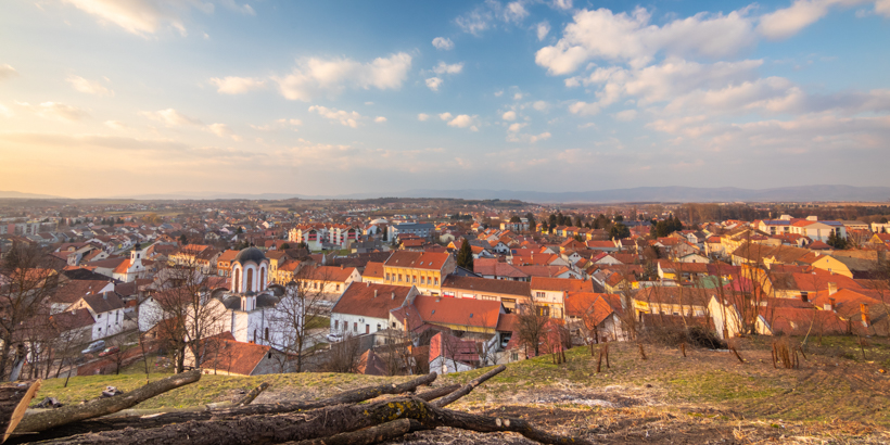 Panoramablick in Požega