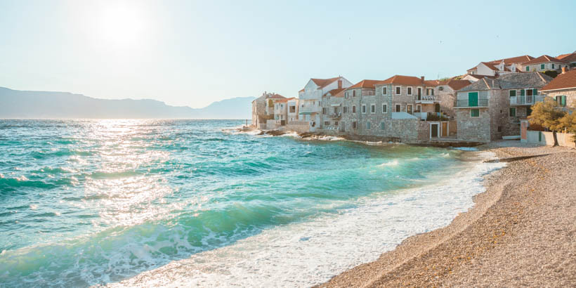 Die Klosterruine Mirje in Postira auf der Insel Brač