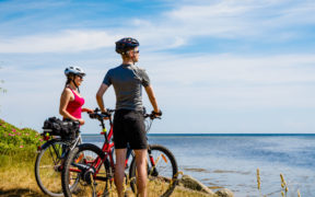 Radfahren entlang der Küste in Kroatien