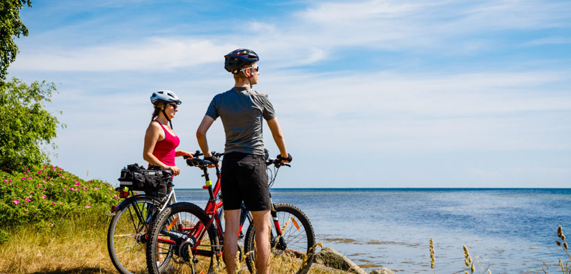 Radfahren entlang der Küste in Kroatien