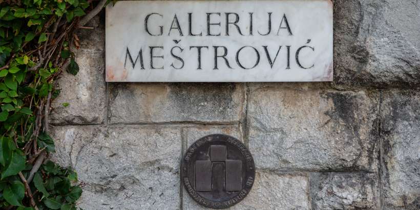 Ivan Meštrović Galerie Split Schild