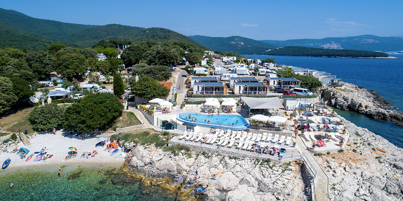 Marina Camping Resort auf der Halbinsel südlich von Labin und Rabac