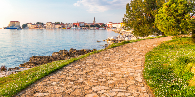 Wandern in den Lagunen bei Poreč